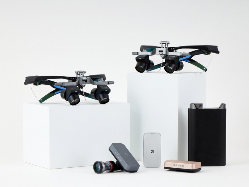 ILLUCO Ergo X Angled Flip-Up Loupes